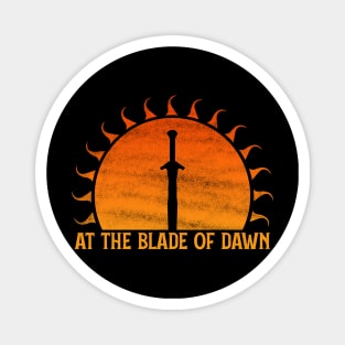 At the Blade of Dawn (Sunflame): Fantasy Design Magnet